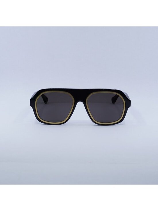 Bottega Veneta BV1217S 001 Sunglasses Black Aviator Frame, Grey Lenses main image 6